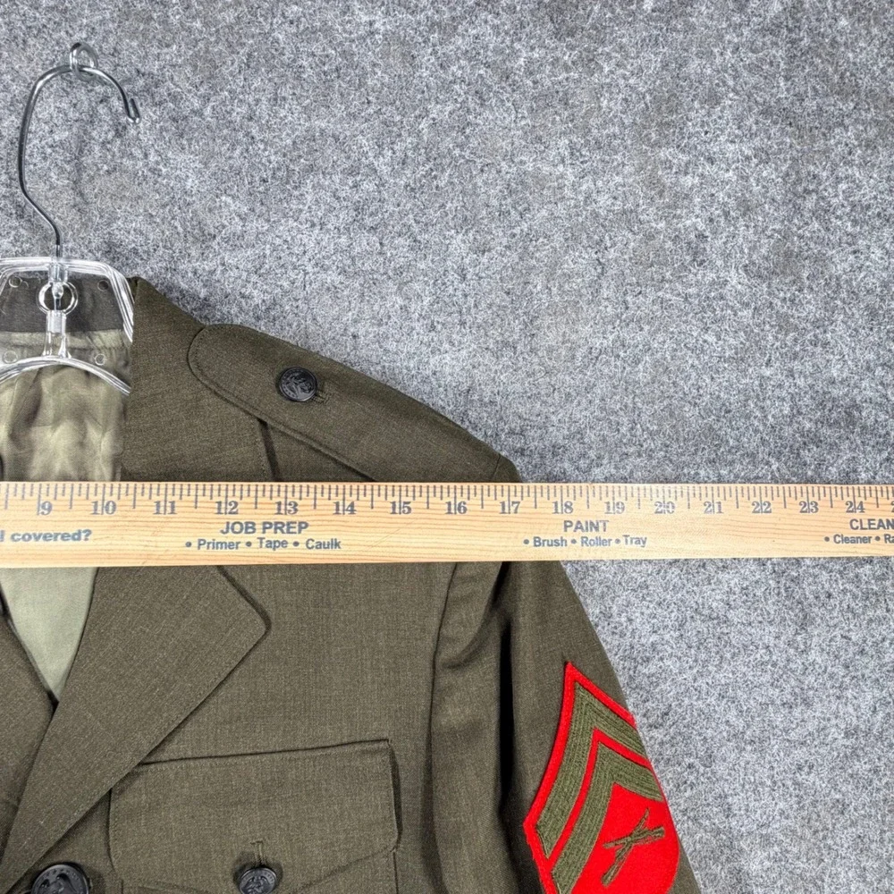 VTG 1973 Vietnam USMC Service Alpha Dress Jacket Coat Sergeant Newell 73-C-0228